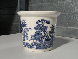 Engels blauw Mason's Willow Bloempotje 10,5 cm