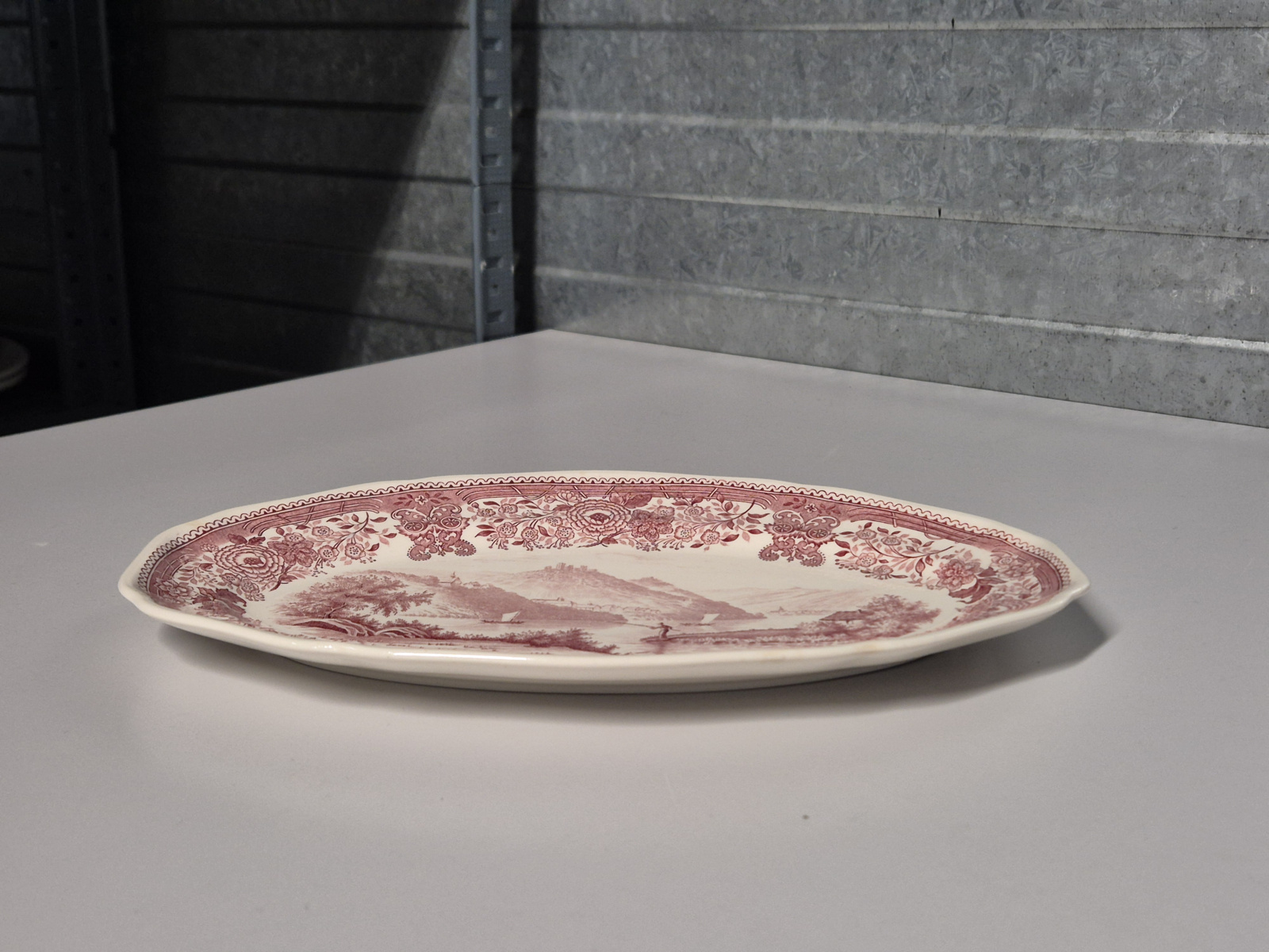 Villeroy en Boch Burgenland rood ovale schaal 30,5 cm