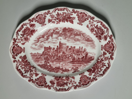 Engels rood Enoch Wedgwood Royal Homes of Britain compleet servies 6 personen