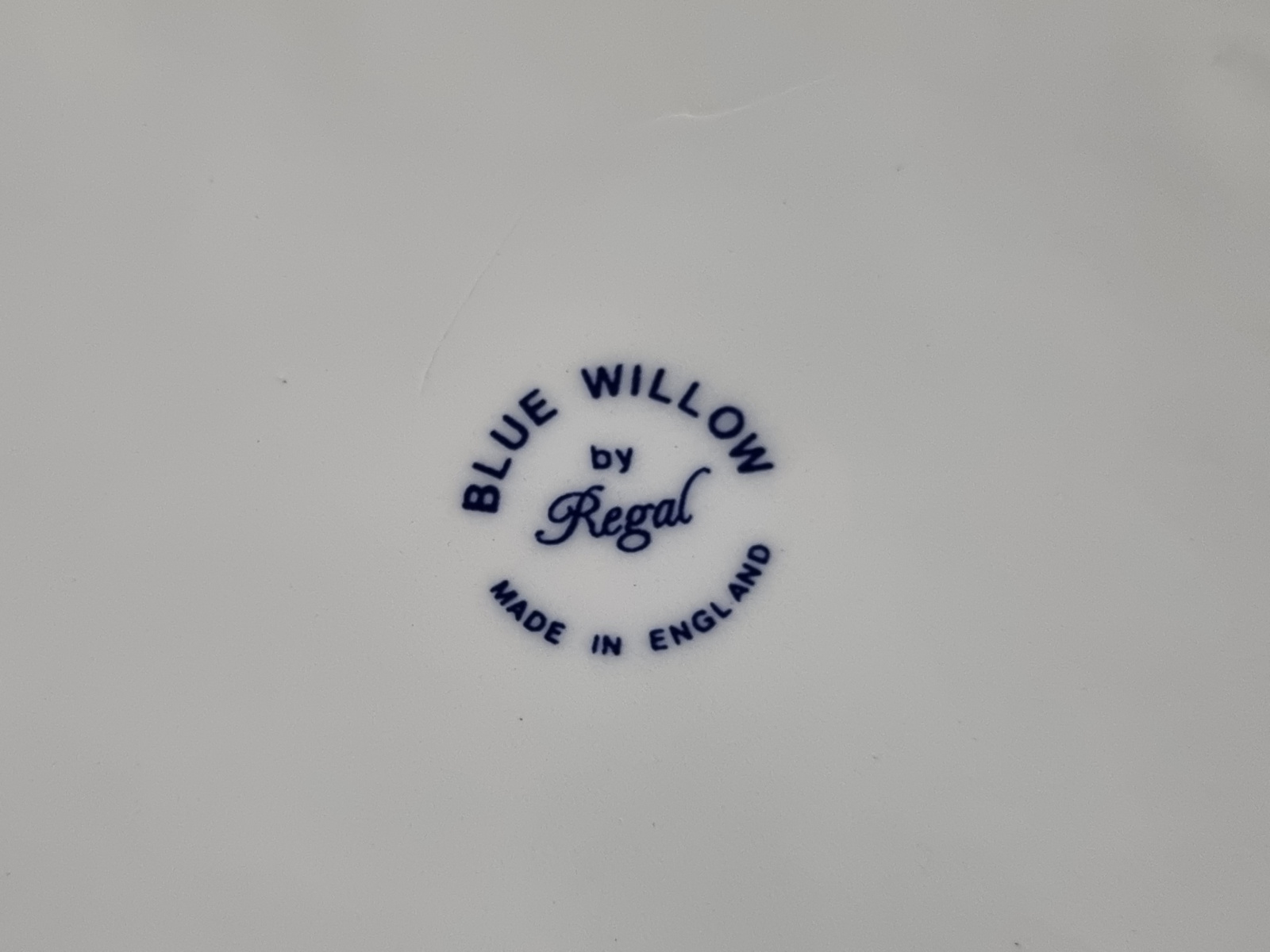 Engels blauw Blue Willow by Regal grote Voorraadpot Biscuits Jar