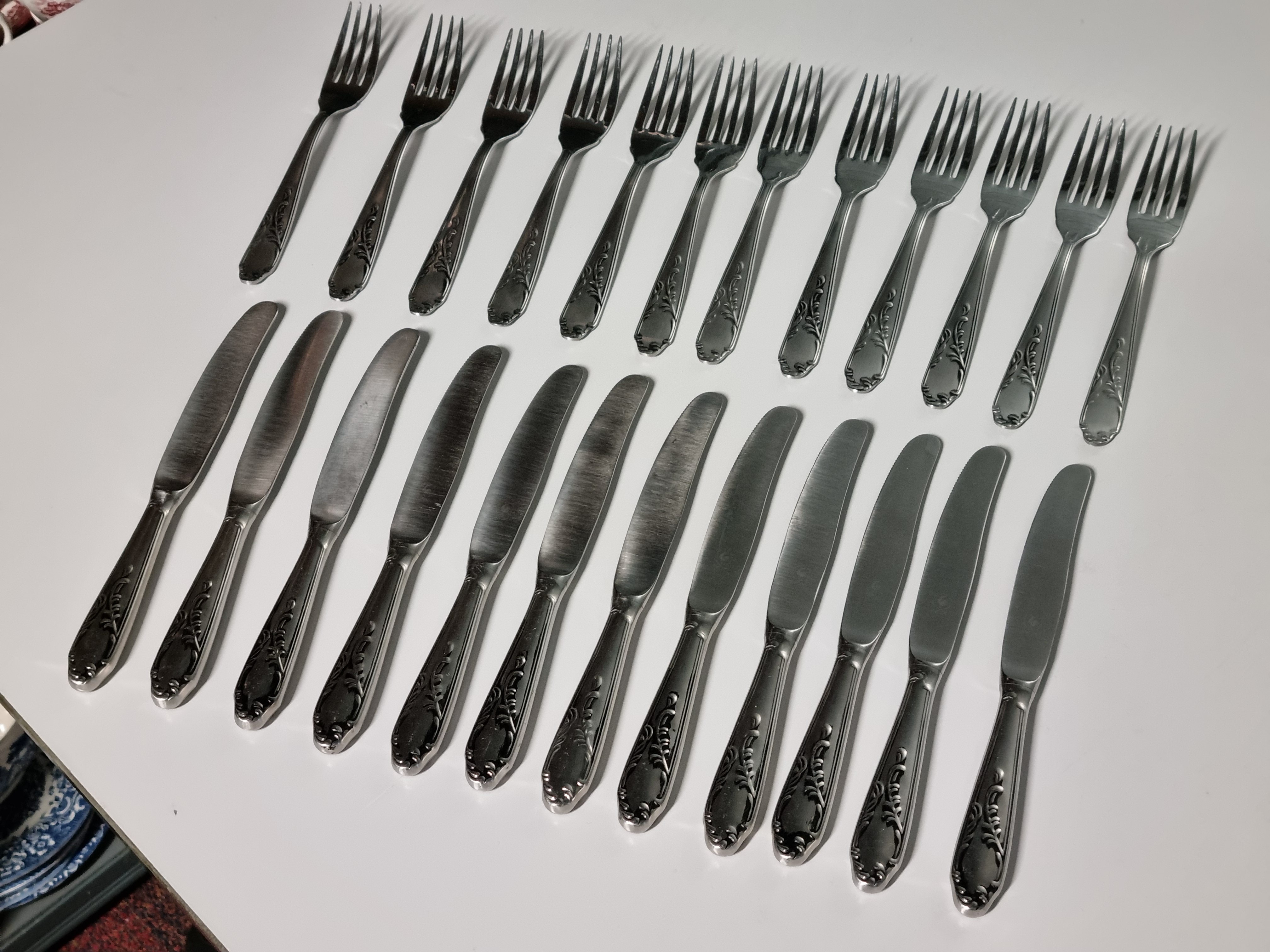 Bestekset Gallo Inox 12 personen 24 delen
