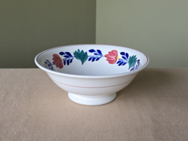 Oud Boerenbont Societe Ceramique 483a hoge schaal op voet 24 cm