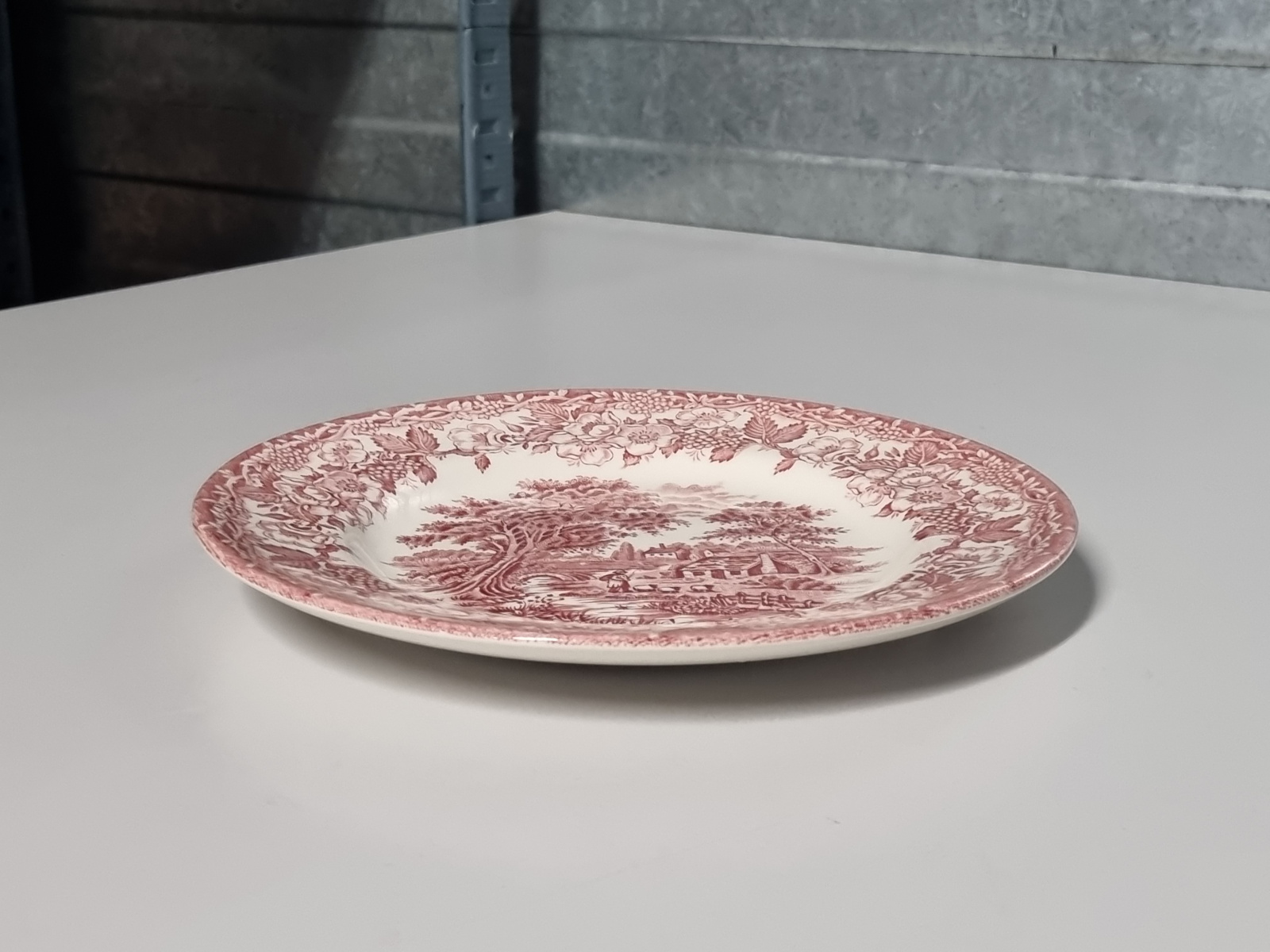Engels rood Ironstone Ontbijtbordje 20 cm (herder)