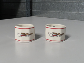 Engels Mason's Christmas Village 1796 Kerstservies set 2x Servetring