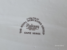 Engels Palissy Game Series grote ovale schaal 36 cm (afbeelding fazant)