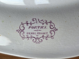 Petrus Regout Portici ronde schaal, serveerbord 33 cm