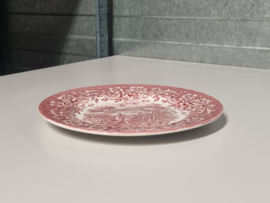 Engels rood 17th Century England Royal Tudor Ware Staffordshire Ontbijtbord 20 cm