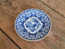 Societe Ceramique decor Casino blauw ontbijtbordje 21,5 cm
