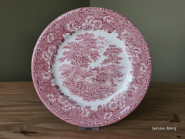 Engels rood English Ironstone Tableware EIT dinerbord 24,5 cm (hooiwagen)