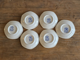 Societe Ceramique Butterflij set van 6x Serveerbordje of Theezakjeslegger