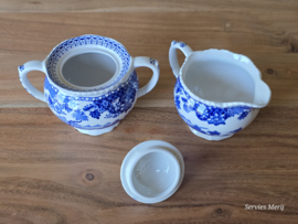 Engels blauw Woods Burslem England Seaforth Roomstel
