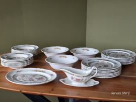 Engels gekleurd Adams Jeddo eetservies 14 personen