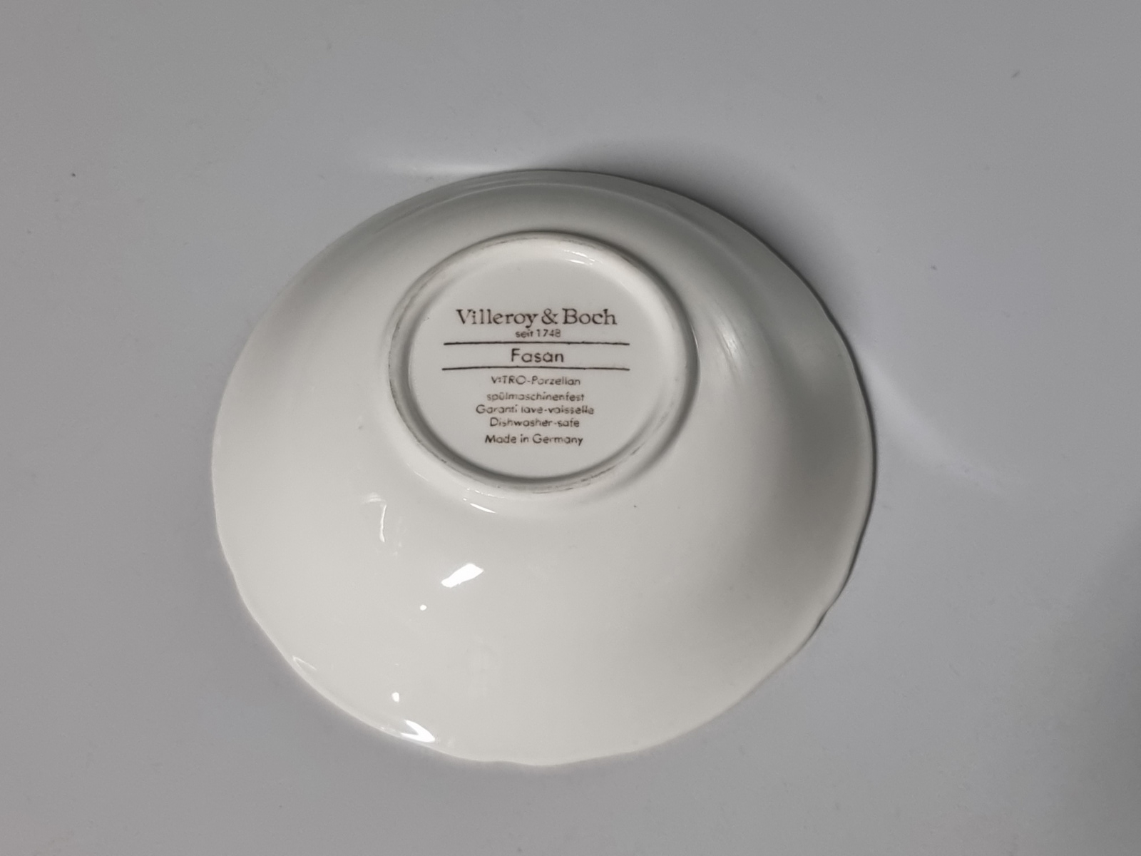 Villeroy en Boch Fasan groen rond schaaltje 15 cm