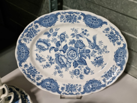 Engels Ridgway Windsor blauw Ontbijtservies 8-pers.