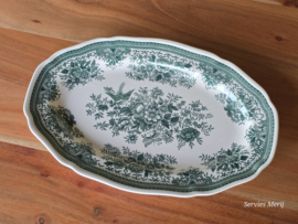 Villeroy en Boch Fasan groen ovale schaal 32 cm