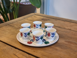 Boerenbont Societe Ceramique 483a Eierdopset met originele zoutvaatje