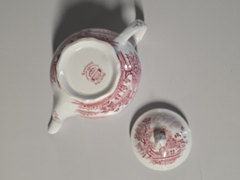 Engels rood Woods Burslem England Seaforth theepot 11 cm