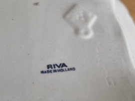 Petrus Regout Riva blauw Vierkante Schaal