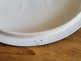 Société Céramique Bruges blauw Soepterrine op originele onderschotel