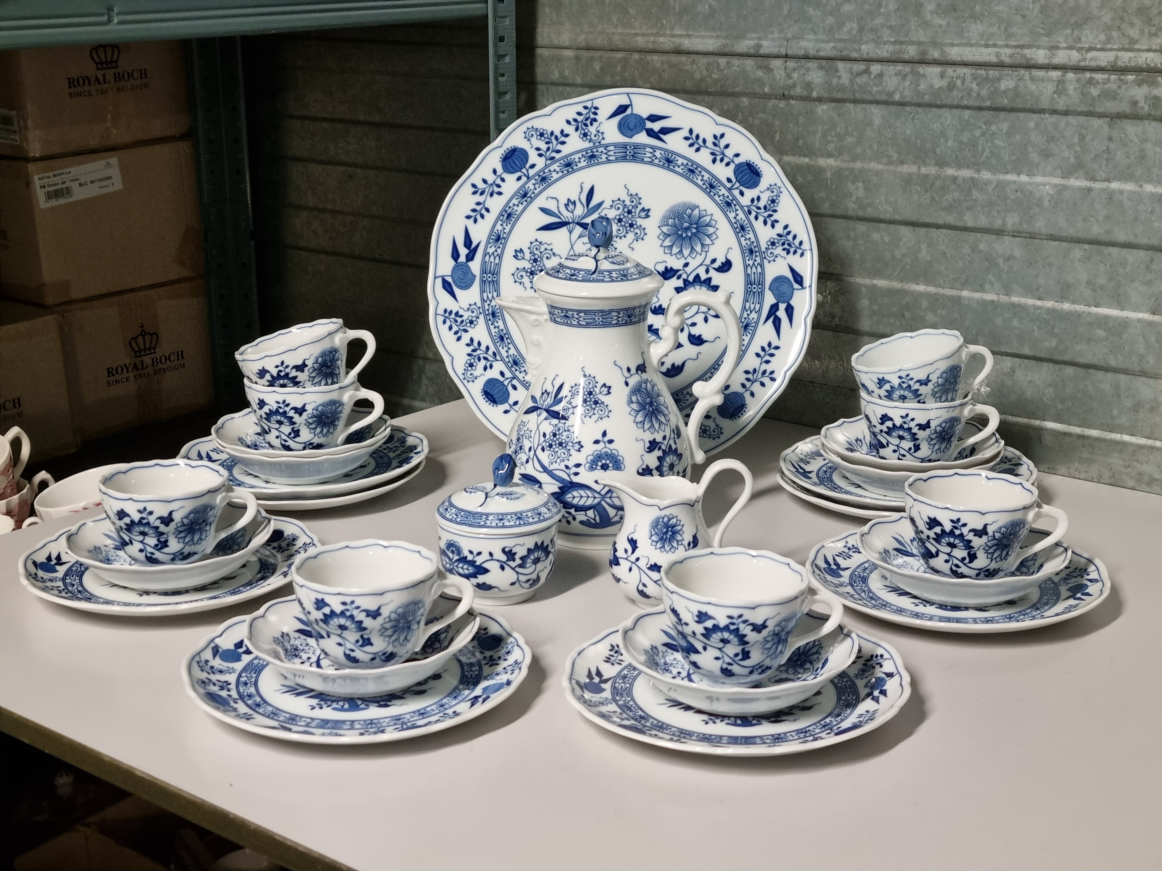 Zwiebelmuster Hutschenreuther compleet koffieservies theeservies 8 personen