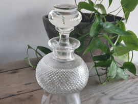 Glas Vintage robuuste Karaf geslepen glas (1)