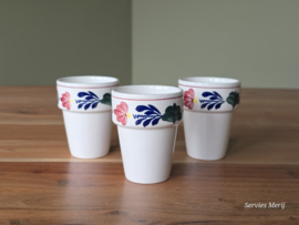 Boerenbont Boch set 3x mini-bekertje 0,10 cl met geurkaars in cadeauverpakking (groen)
