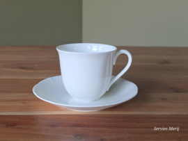 Villeroy en Boch Arco Weiss Chateau Collection koffie kop en schotel