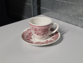 Villeroy en Boch Fasan rood koffieservies 6 personen