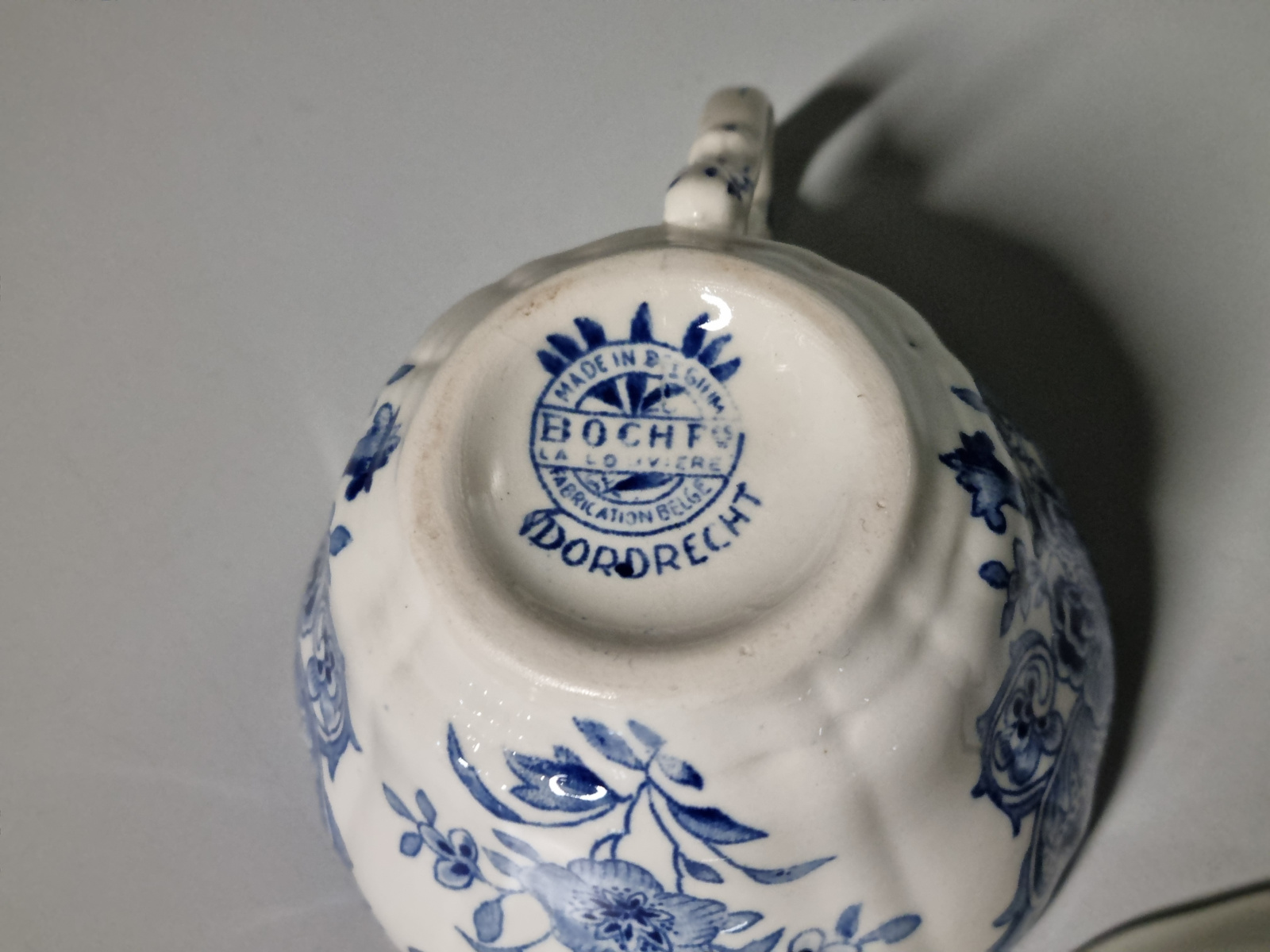 Boch BFK decor Dordrecht blauw kop en schotel