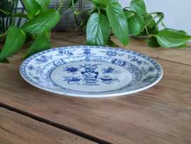 Potiche blauw Petrus Regout plat Dinerbord 23,5 cm