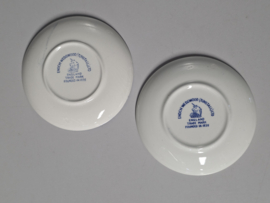 Engels blauw  Enoch Wedgwood blauw set 2x Bordje 10,5 cm of als Theezakjeslegger