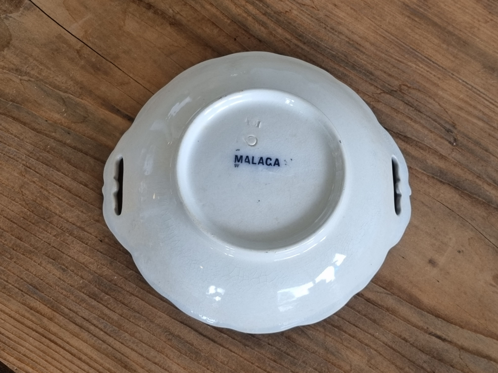 Petrus Regout Malaga blauw Serveerschaaltje 14,5 cm