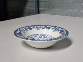 Engels blauw Myott's Country Life rond schaaltje 15 cm