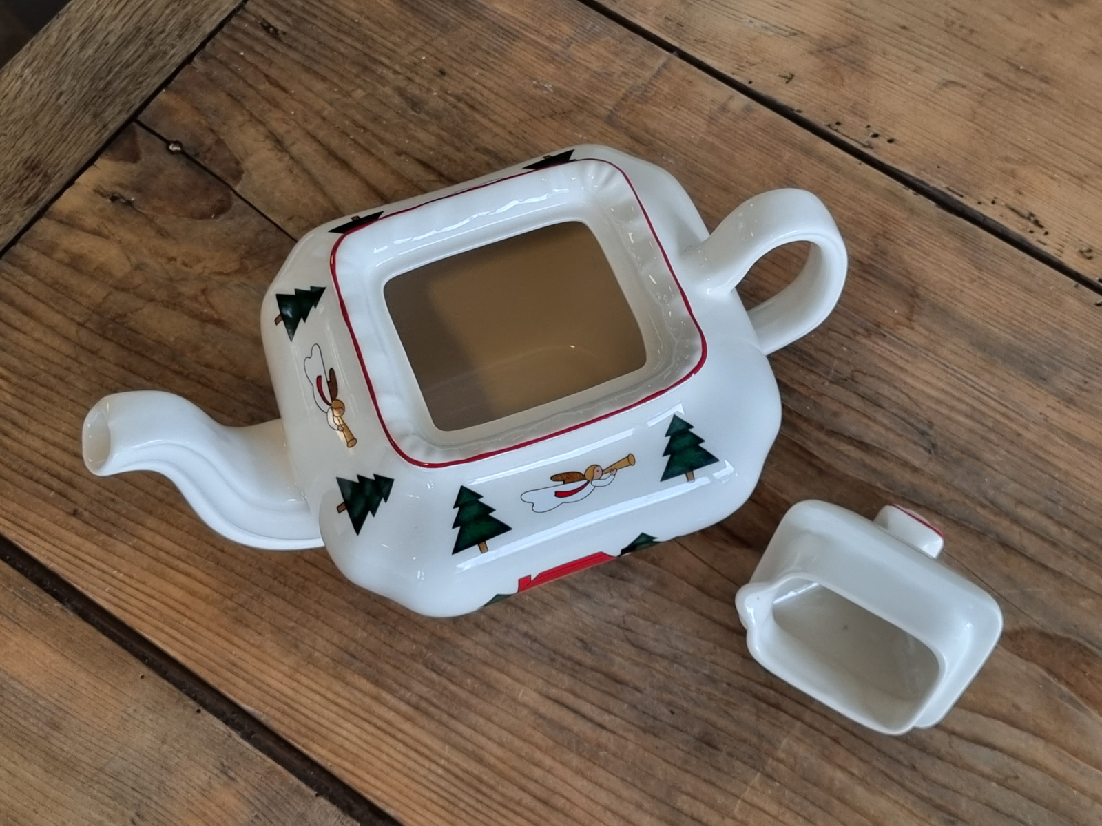 Engels Mason's Christmas Village 1983 Kerstservies Theepot 1,2 liter