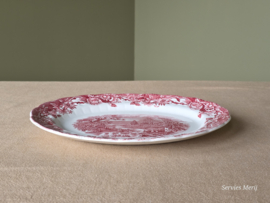 Engels rood Ridgway Woburn ovale schaal 30,5 cm