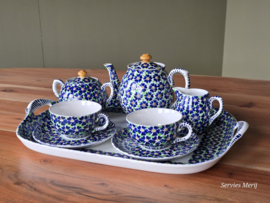 Societe Ceramique Schrijfnamendecor decor Stavoren Tete-a-tete stel