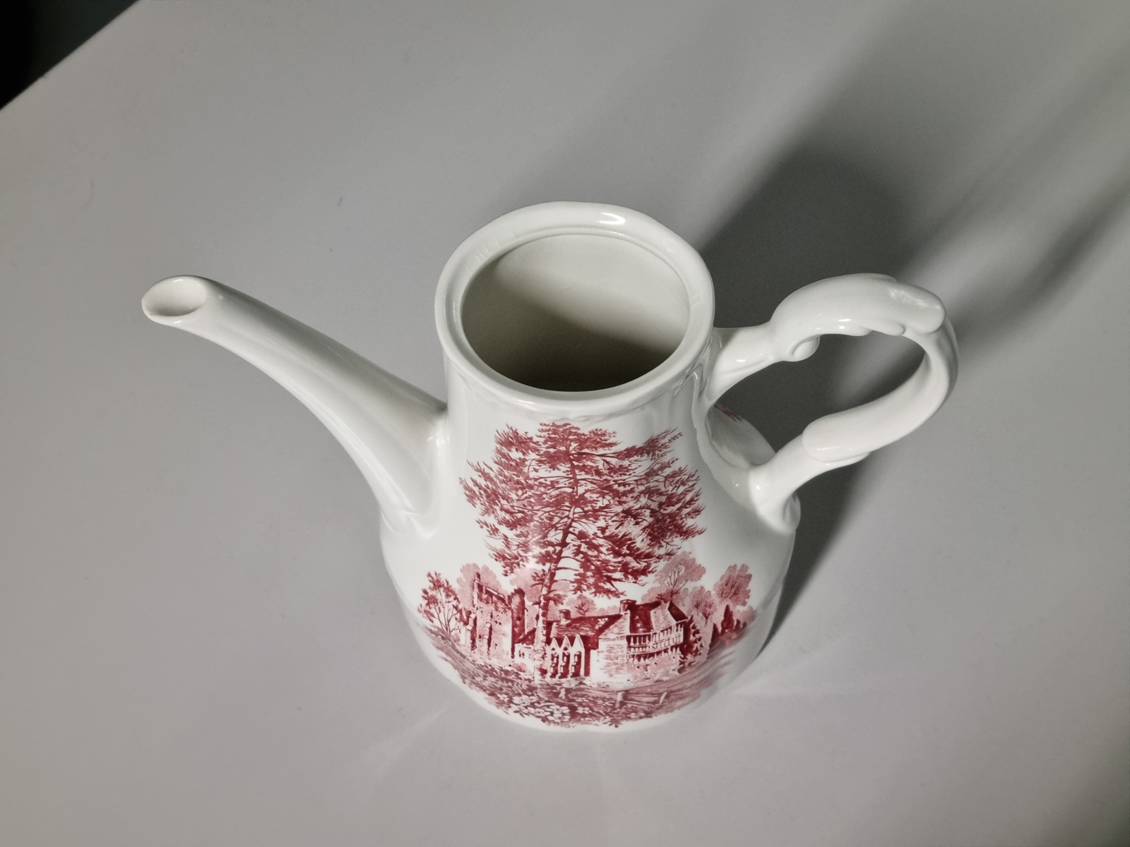 Engels rood Meakin Romantic England koffiepot zonder deksel