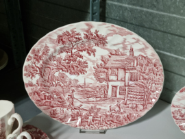 Engels rood The Hunter by Myott Koffieservies Ontbijtservies 8 personen