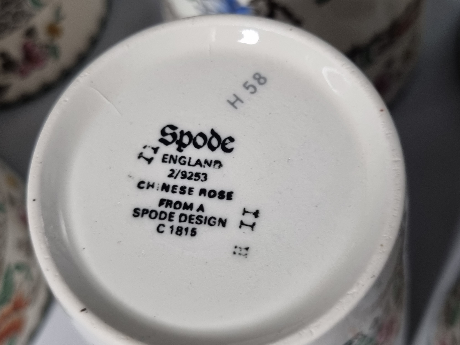 Engels Spode Copeland Chinese Rose set 6 bekers