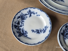 Societe Ceramique Etruria vloeiblauw compleet Eetservies 6-pers.
