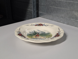 Frans Sarreguemines Obernai diep bord 23 cm (ganzen)