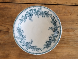 Société Céramique Bruges blauw Tazza op voet 22 cm