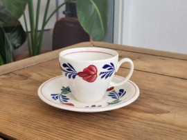 Boerenbont Boch Koffie Kop en schotel model Audrey