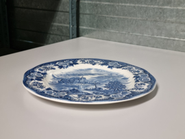 Engels blauw Enoch Wedgwood Lochs of Scotland Serveerbord 28,5 cm