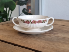 Wedgwood Briar Rose Soepkom met schotel