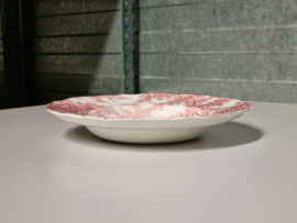 Engels rood Meakin Coaching Days diep bord 22,5 cm