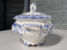 Boch BFK decor Dordrecht blauw kleinste Dekschaal Terrine