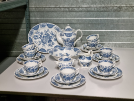Engels Ridgway Windsor blauw Ontbijtservies 8-pers.