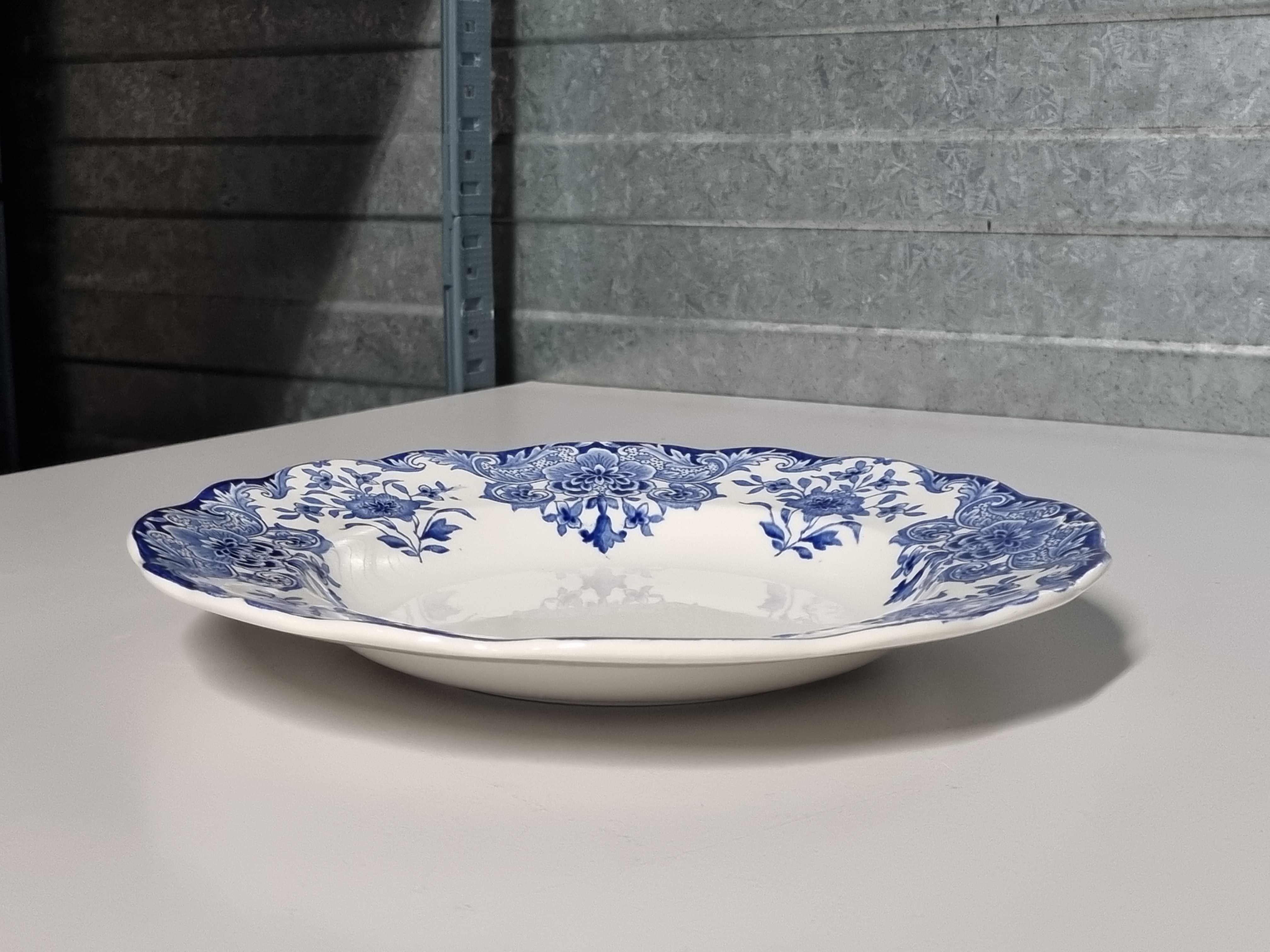 Boch BFK decor Dordrecht blauw diep pasta curry bord 25,5 cm