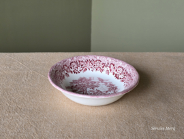 Engels rood Grindley Country Style rond schaaltje 13,5 cm